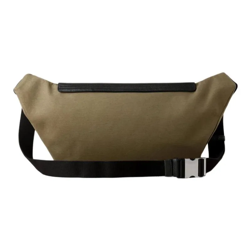 Mulberry Grained Leather Messenger Bag Shoulder Bag Crossbody Bag Men's Olive Green & Black-2