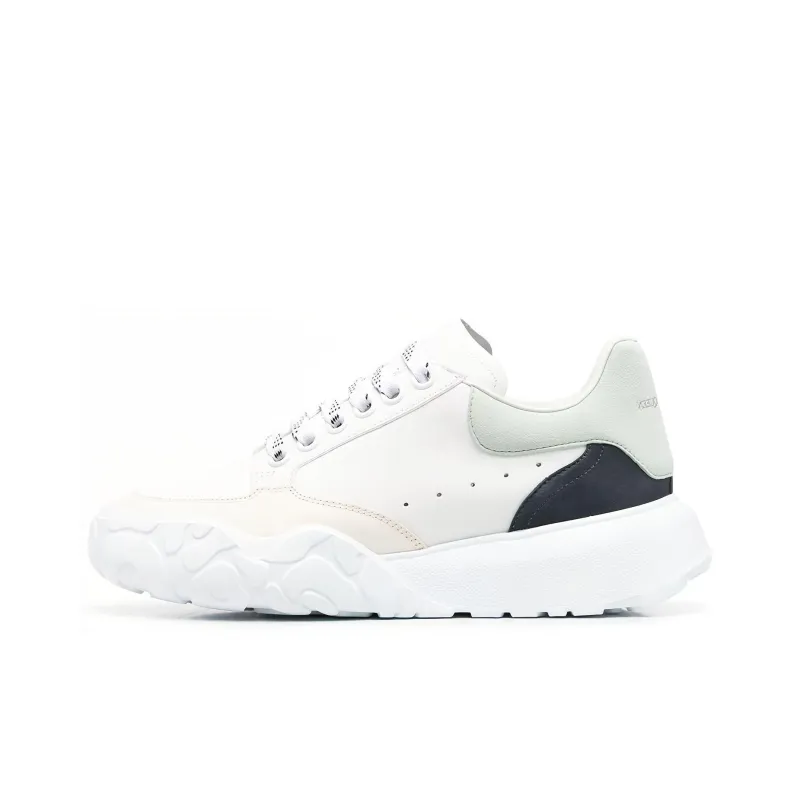 Alexander McQueen Court Low Top Athletic Shoes Women's White-0