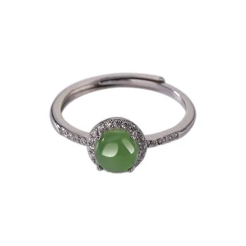 Jianlu Hetian Jade Rings Jasper Women's