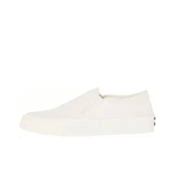 Maison Kitsune Slip-On Stylish Skateboarding Shoes Unisex White