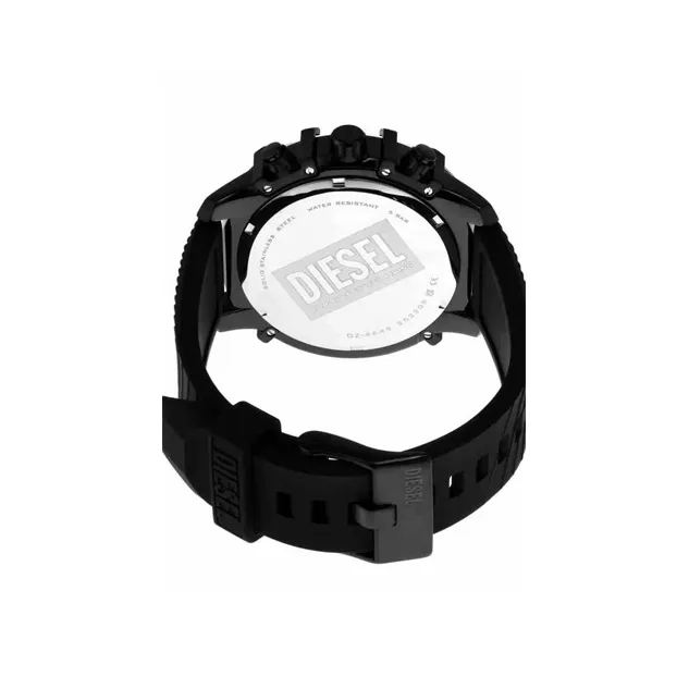 DIESEL Wrist Watch Automatic Mechanical Movement Silicone Strap Black Dial Men's Watches DZ4650SET-3