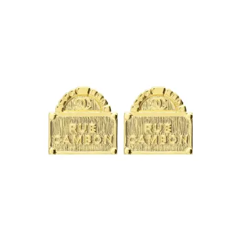 CHANEL Earrings Women's Gold
