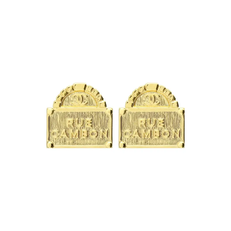 CHANEL Earrings Women's Gold-0