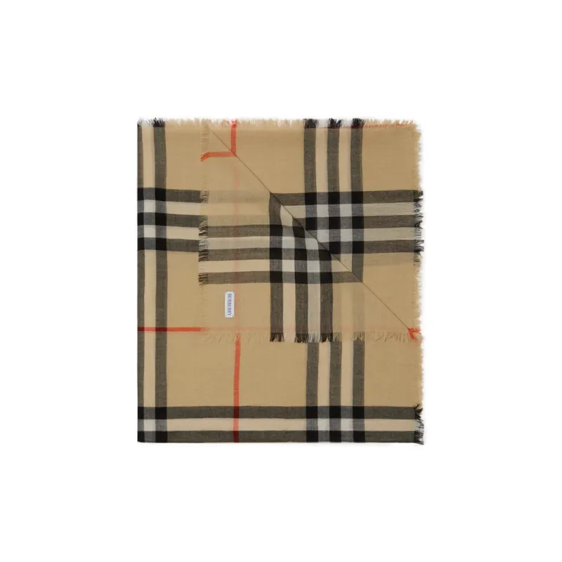 Burberry Vintage Check Wool Scarf-2
