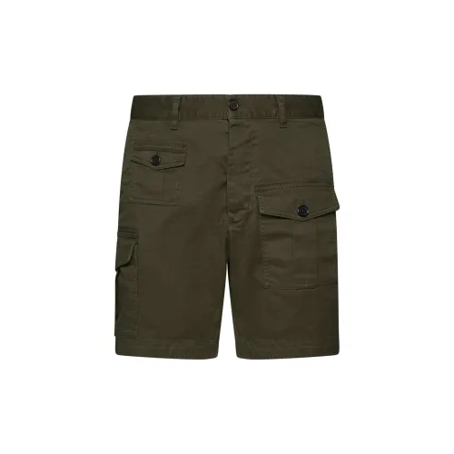 DSQUARED 2 Casual Shorts Men Army Green