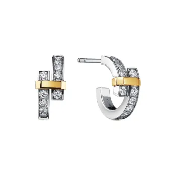 TIFFANY & CO. Edge Series 18K Gold Earrings Women's