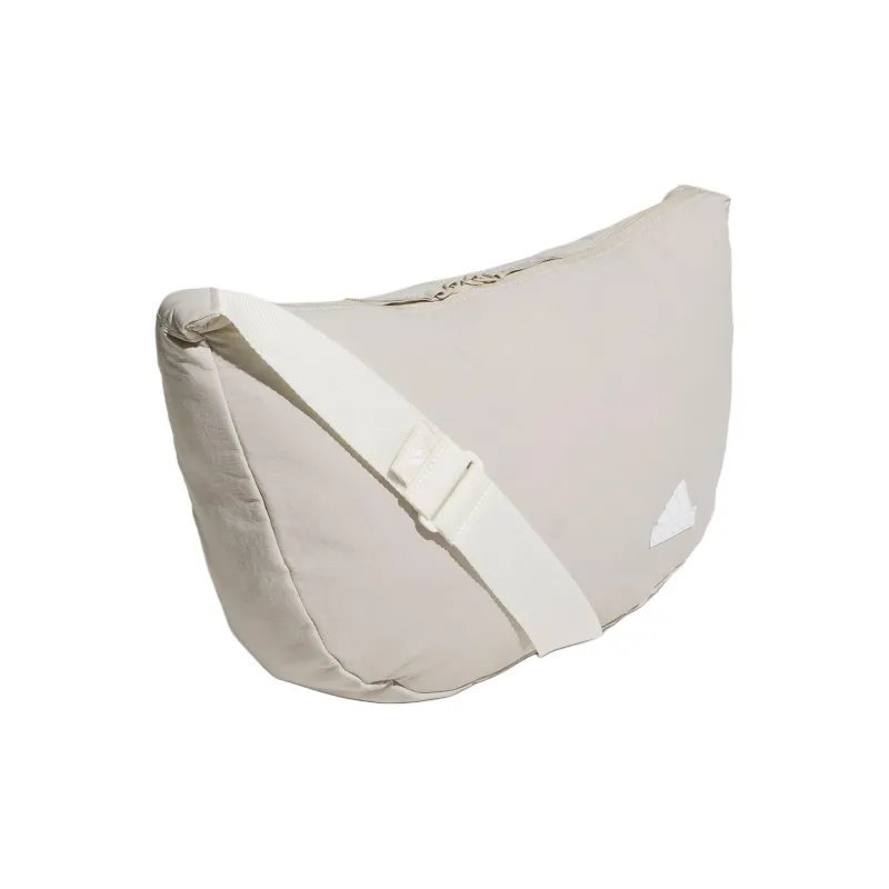 Adidas Recycled Polyamide Shoulder Bag Unisex Light Gray-1