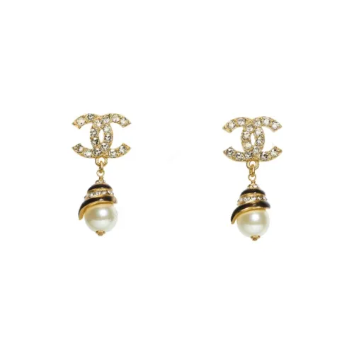 CHANEL Earrings Women's Gold