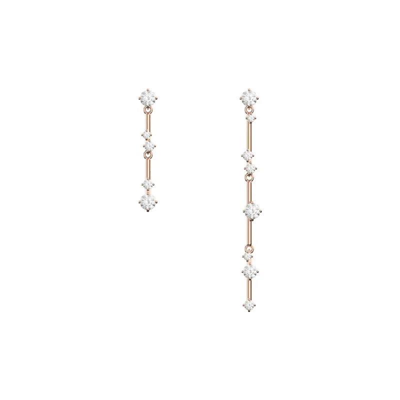 Swarovski Constella Rose Gold Tone Plated Earrings Women's Rose Gold-0