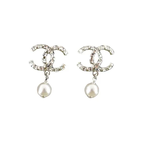 CHANEL Earrings Unisex Silver