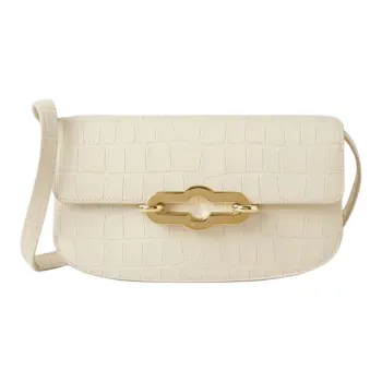 Mulberry Leather Crossbody Bag Shoulder Bag Women's Eggshell Yellow
