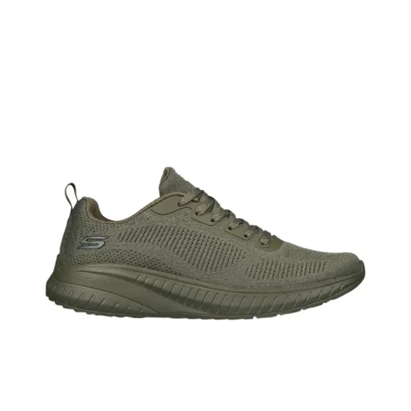 Skechers Bobs Cushioned Slip-Resistant Low-Top Running Shoes Men's Army Green-1