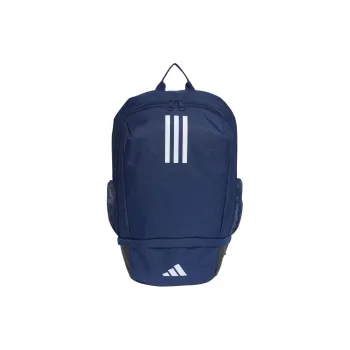 Adidas Recycled Polyester Plain Weave Fabric Backpack Unisex Marine Blue With Black/White Accents