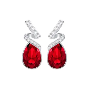 Swarovski Laureen Earrings Women's Red