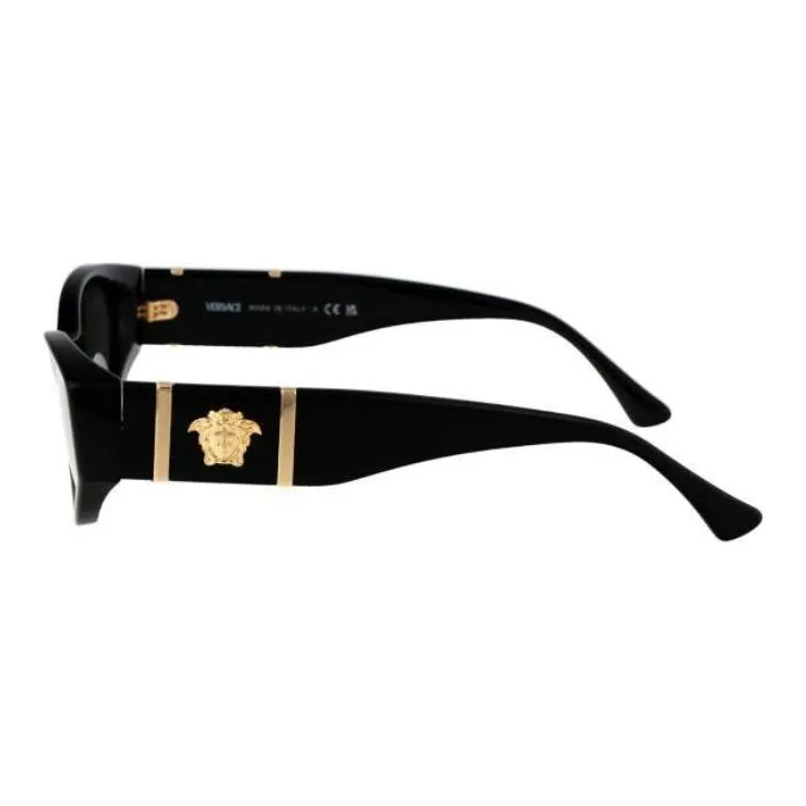 VERSACE Acetate Cat Eye Sunglasses Women's Black-2