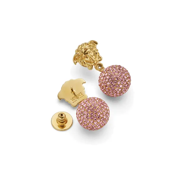 VERSACE Medusa Head Embellished Earrings-1