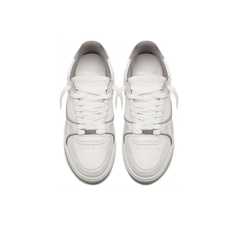 REPRESENT Apex Low Top Sneakers Stylish Skateboarding Shoes Men's White Gray-3