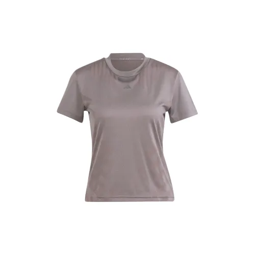 Adidas T-Shirts Women's Charcoal Gray