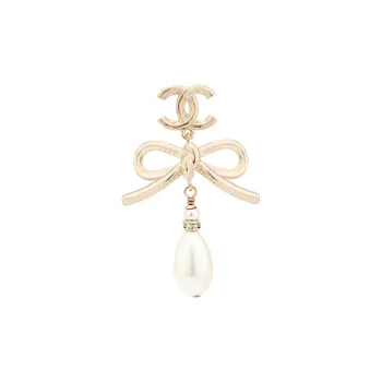 CHANEL CC Earrings Women's Gold