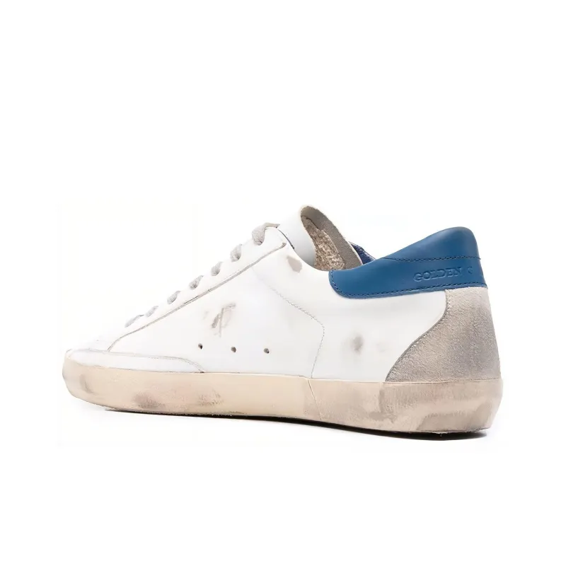 Golden Goose Super Star Low Top Stylish Skateboarding Shoes Men's White Vintage Version-2