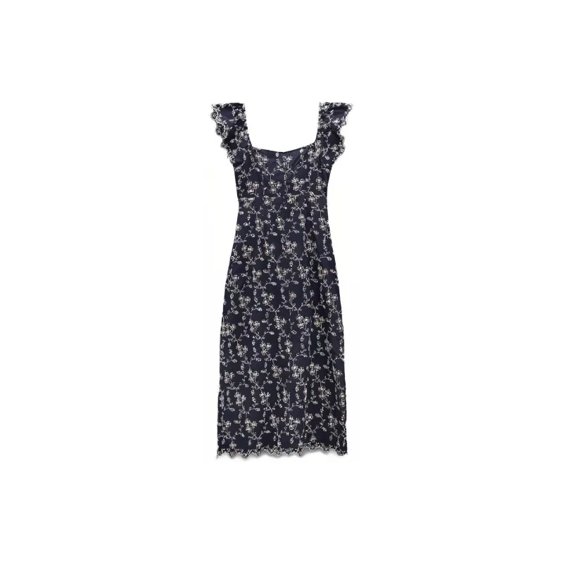 ZARA Sleeveless Dresses Women's Sea Blue-1