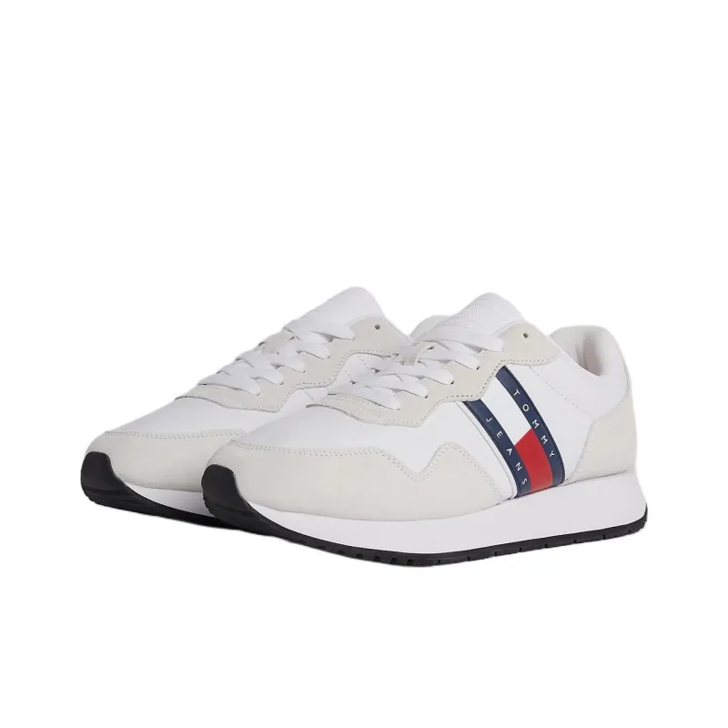 Tommy Hilfiger Abrasion Resistant Low Top Casual Shoes Men's White Gray Blue-2