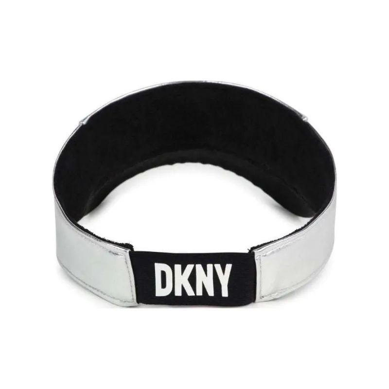 DKNY Kids Metallic-finish Logo-patch Visor-1
