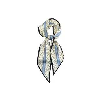 Youyoulan Real Silk Scarf Hair Accessory Lace-Up Scarf Collar Towel Women's