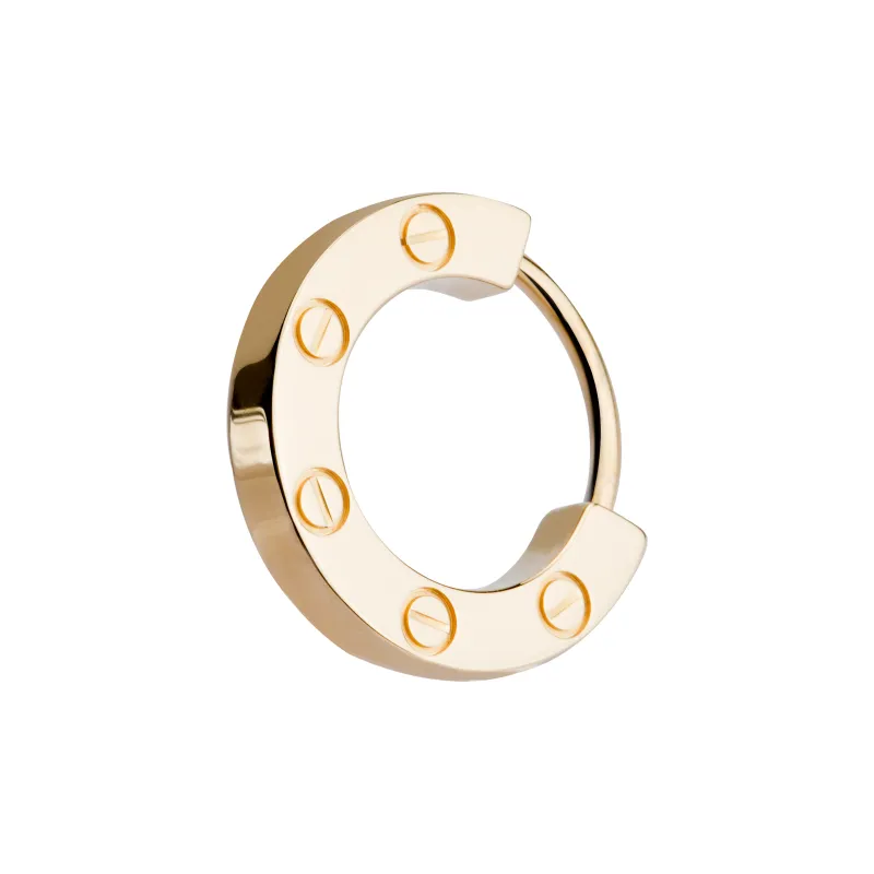 CARTIER LOVE Series 18K Yellow Gold Earrings Unisex Gold-1