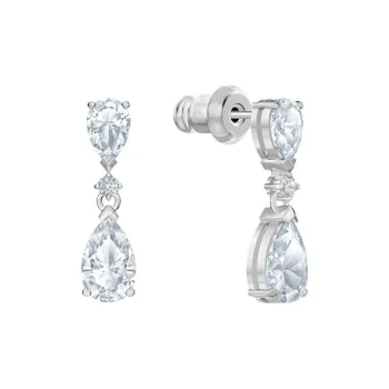 Swarovski Palace 925 Sterling Silver Hoop Earrings Women's Silver