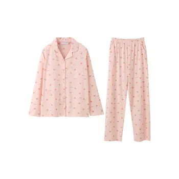 Huggy Kissy Pajama Set Women's Light Dusty Pink