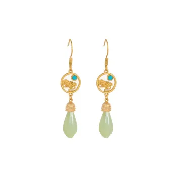 Xiaoyinjiang Hetian Jade Earrings Women's
