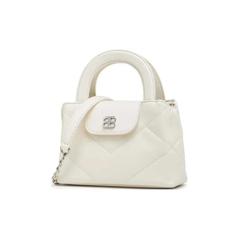 Tata Artificial Leather Crossbody One Shoulder Handbag Women's Beige-1