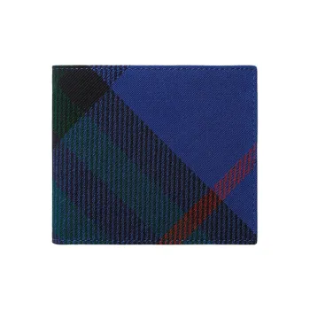 Burberry Polyester Cotton Blend Wallet Men's Knight Blue