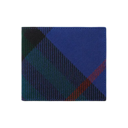 Burberry Polyester Cotton Blend Wallet Men's Knight Blue
