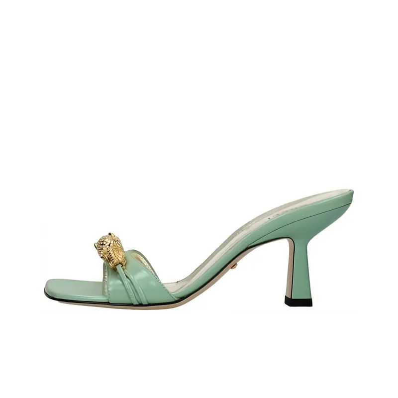 GUCCI Slide Slippers Women's Green/Turquoise-0