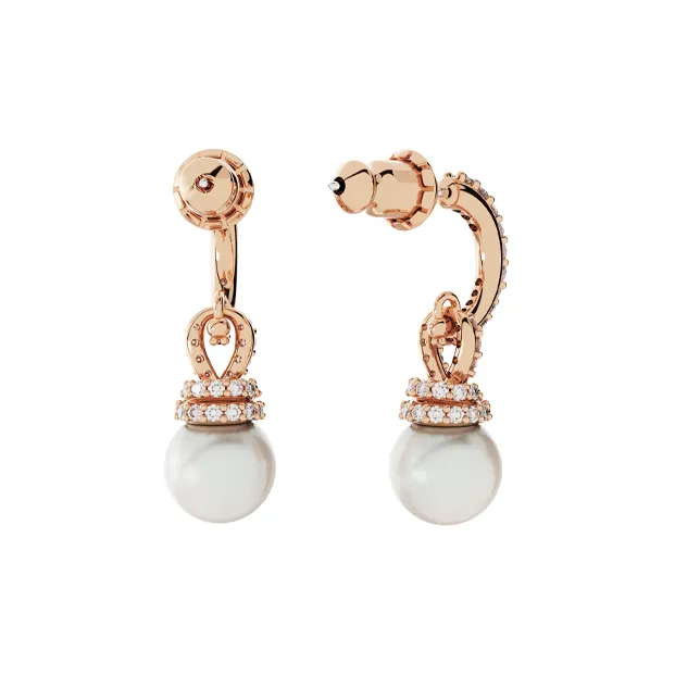 Swarovski Rose Gold-Tone Plated Earrings Women's Rose Gold-3
