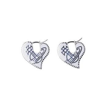 Vivienne Westwood Platinum Resin Earrings Women's Silver
