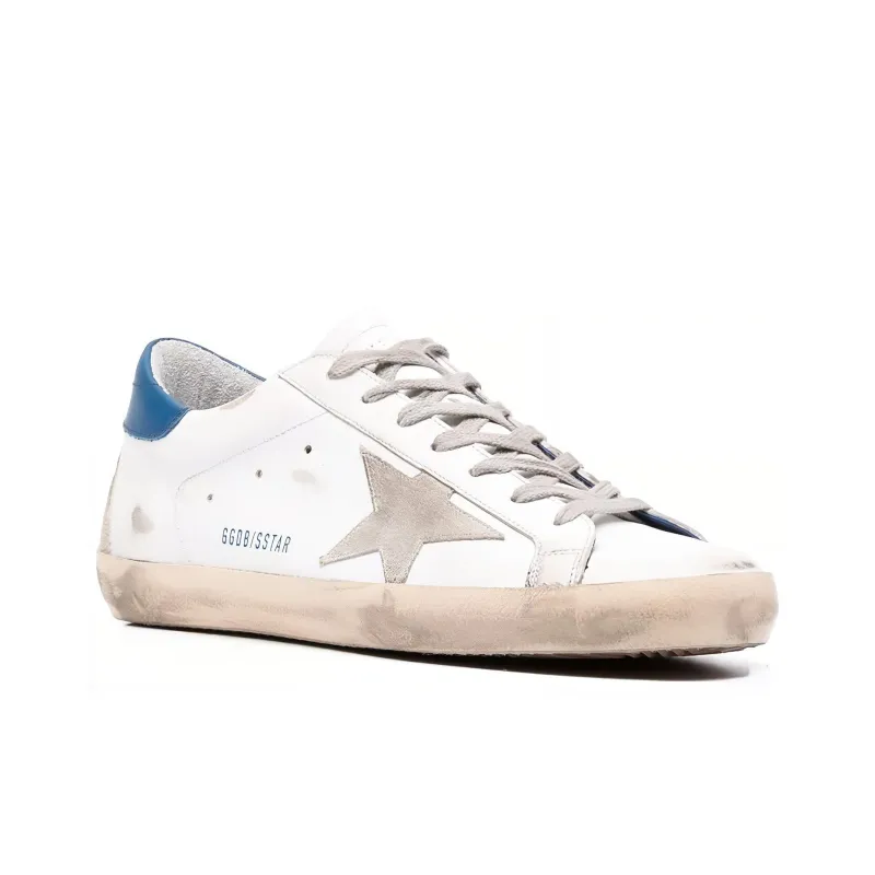 Golden Goose Super Star Low Top Stylish Skateboarding Shoes Men's White Vintage Version-1