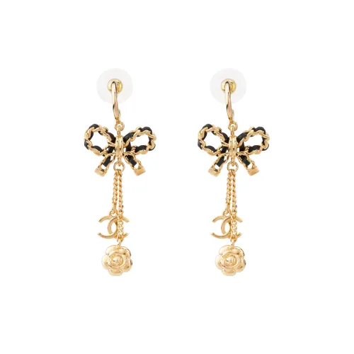 CHANEL Earrings Women's Gold