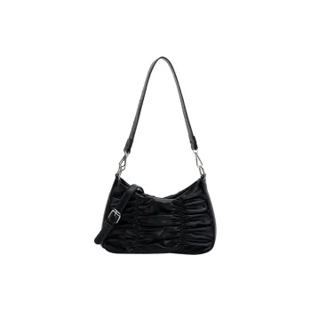 Bywhich PU Commuter Bag Shoulder Bag Crossbody Bag Regular Women's Black/White