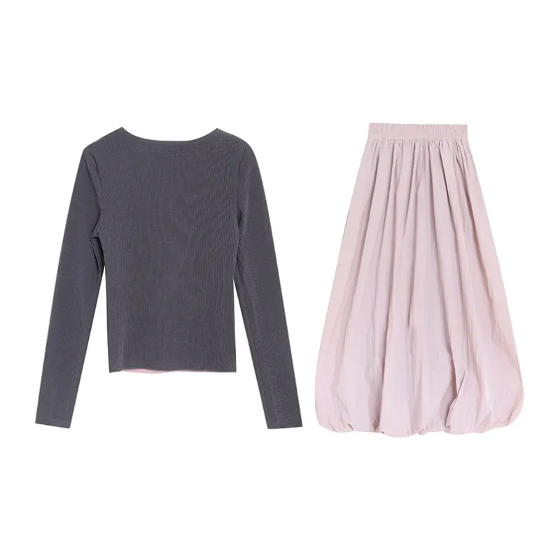BVODE Two Piece Skirt Sets Women's-1
