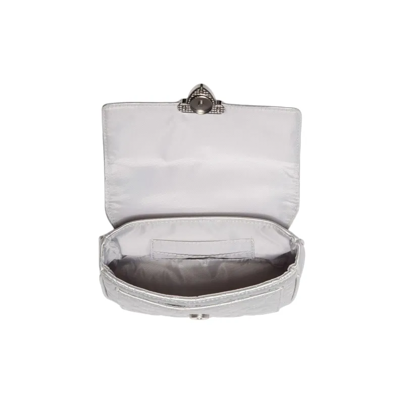 GUESS Artificial Leather Wallet Mini Women's Silver-2