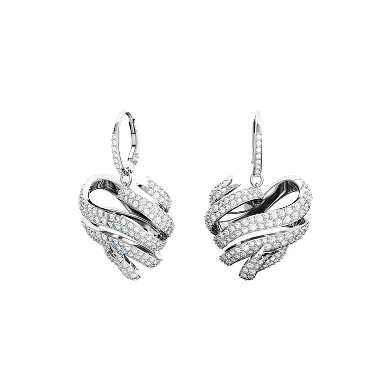 Swarovski Volta Earrings Women's Silver-3