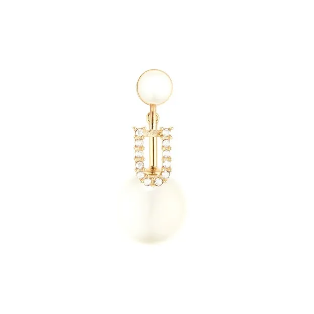 DIOR Metal Earrings Women's White-0