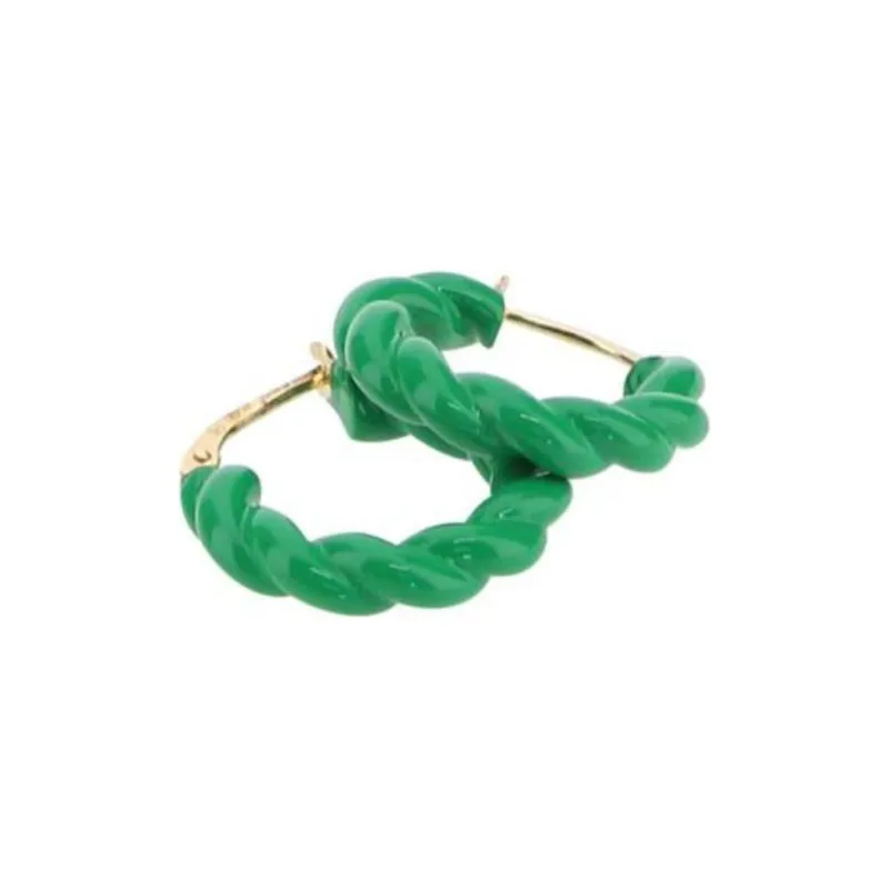 Bottega Veneta Earrings Unisex Green-1