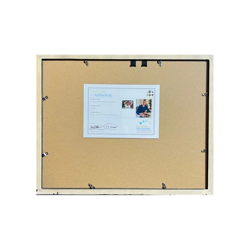 EM Martini, Autographed AC Beige Blue Photo Includes Certification Certificate, Outer Frame Size 38.6x48.6cm-3