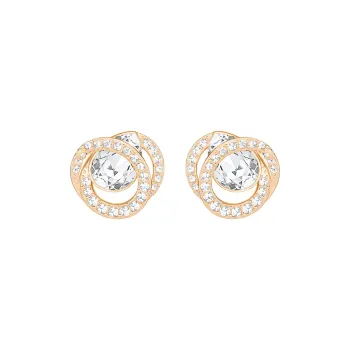 Swarovski Generation Earrings Women's White/Rose Gold Tone Plated
