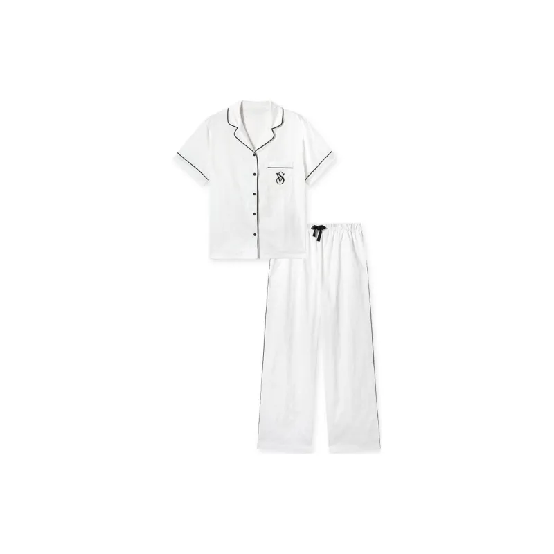 VICTORIA'S SECRET Pajama Set Women's Coconut White-0