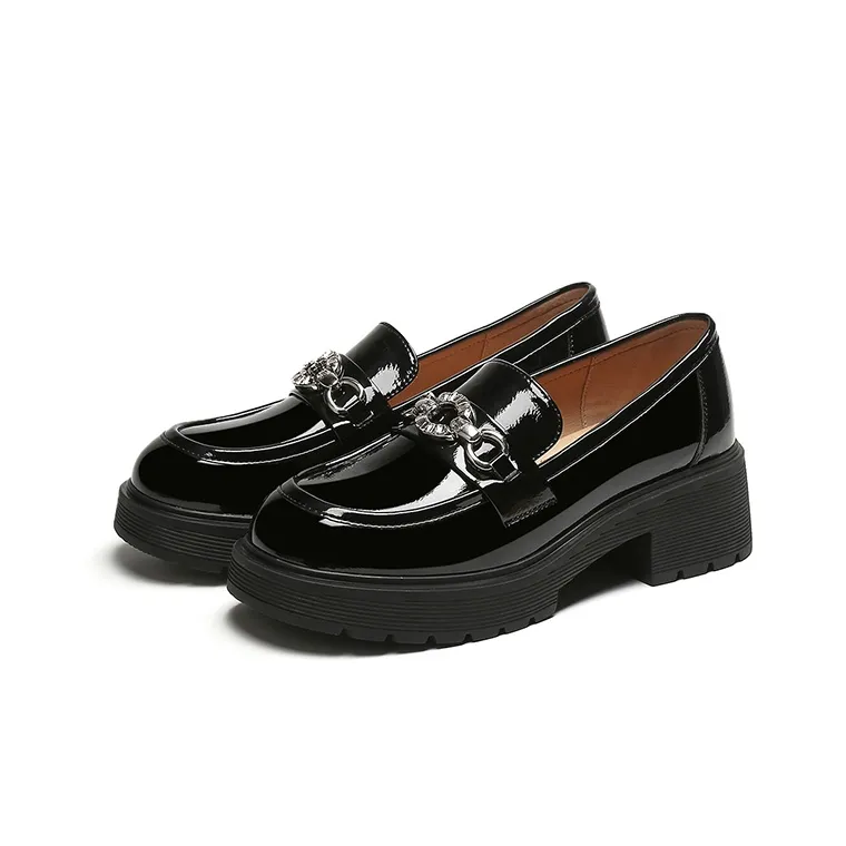 DAPHNE Loafers Women's Black/Beige-2